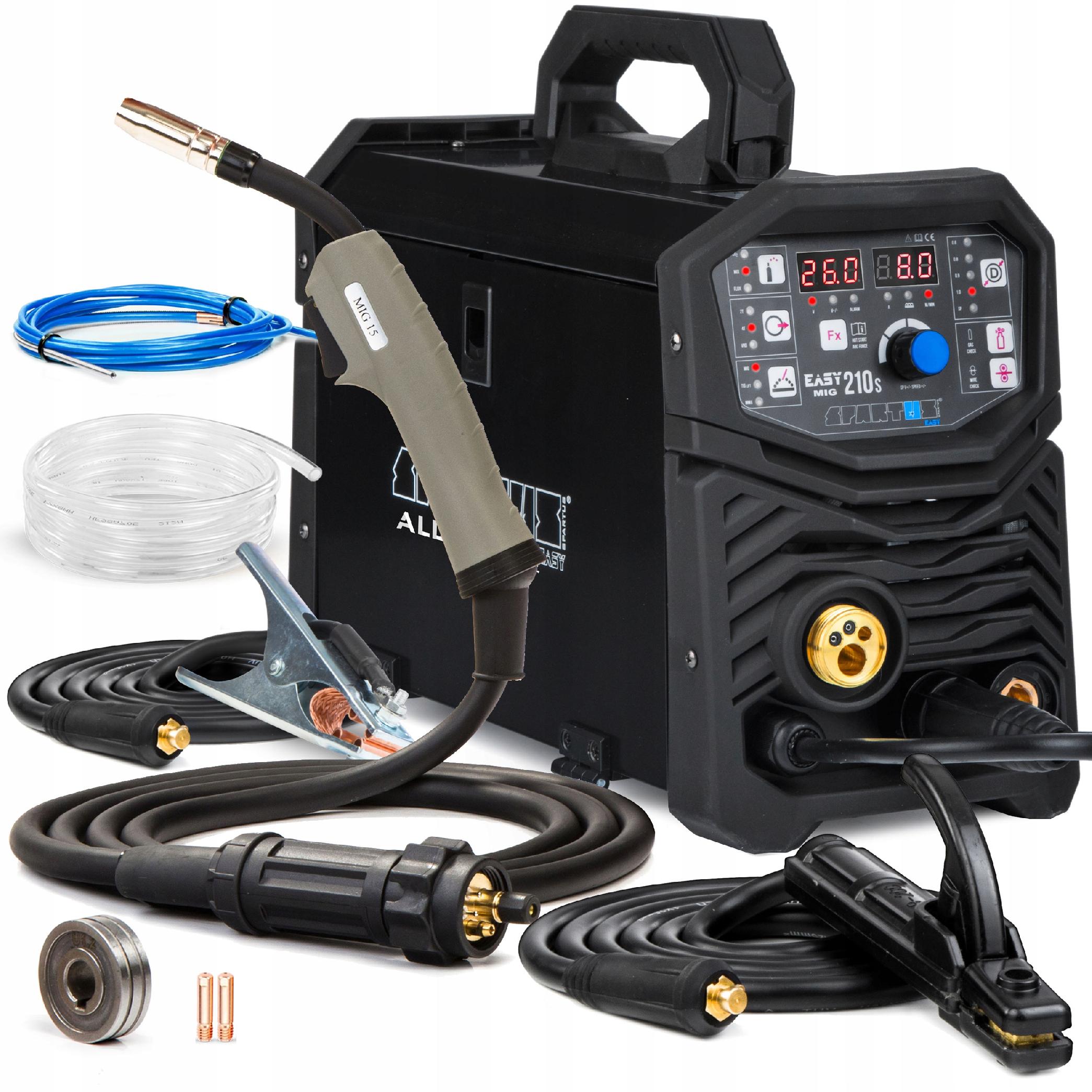 SPAWARKA MIGOMAT SPARTUS MIG 210S MMA TIG ALU SYN IGBT 3W1 200A 230V 3W1
