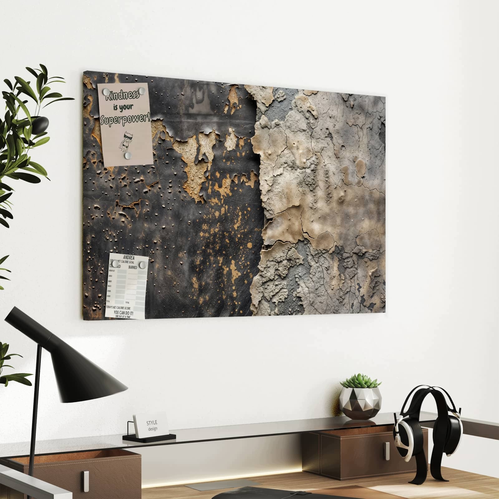 Magnetická tabule Drsné Povrch 60 × 40 cm