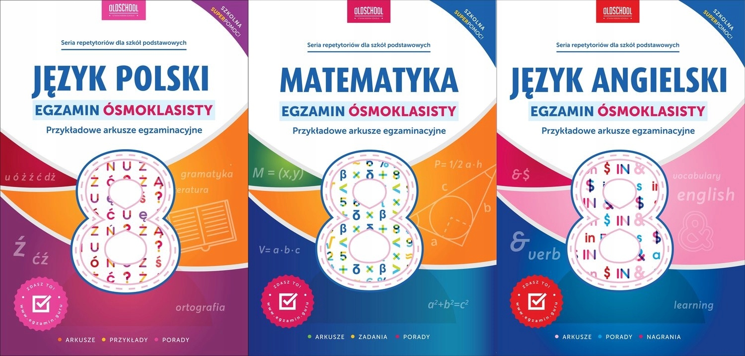 

Egzamin ósmoklasisty Pakiet x3 pol/mat/ang Lingo