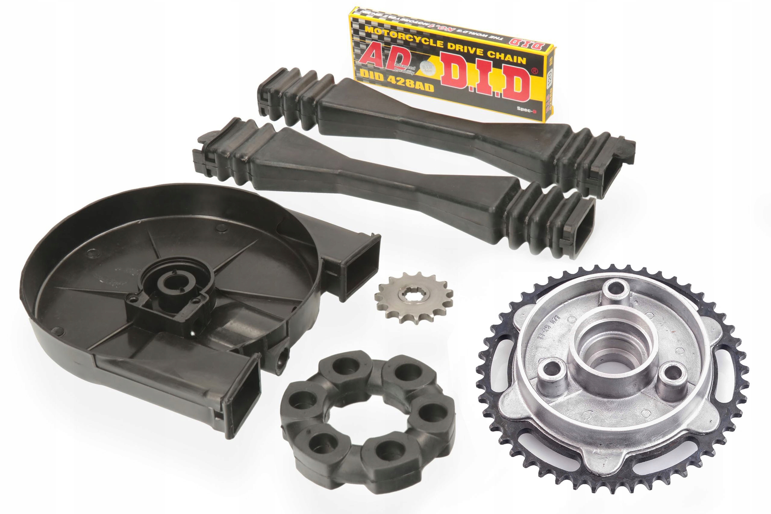 ZĘBATKA PRZÓD TYŁ ŁAŃCUCH DID OSŁONA MZ TS 150 Producent DID