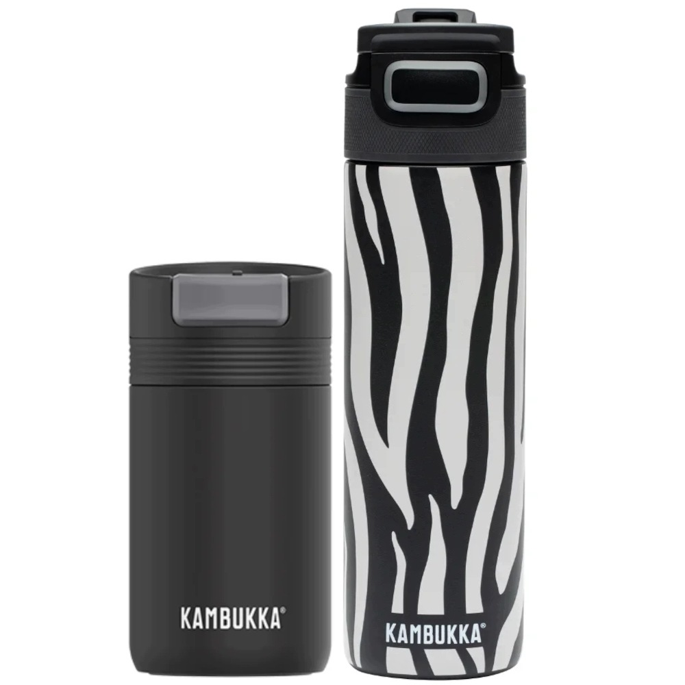 Hrnek 300 ml láhev 600 ml Cabo Elton Insulated Kambukka Elegant Zebra