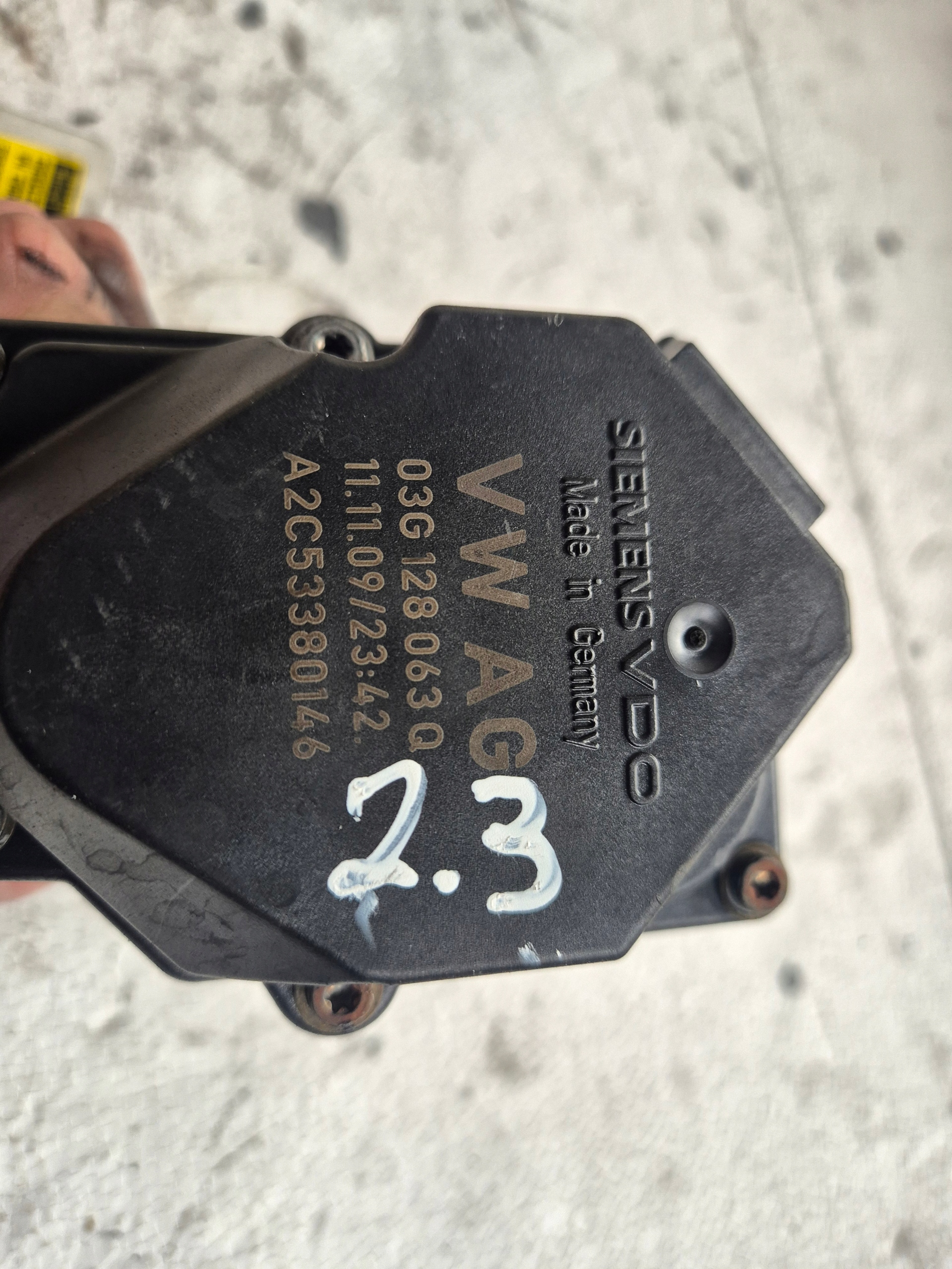Valvola a farfalla 03G128063Q Vw Touran Audi A3 8P Eos 1.9 TDI