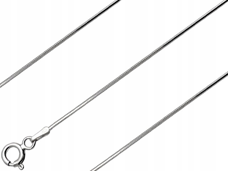 

Łańcuszek Żmijka Rodowana 40CM 0,9MM Srebro 925