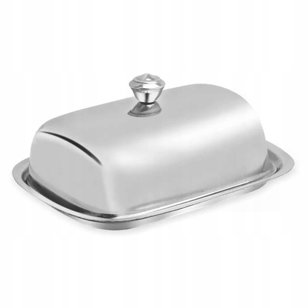 MASELNICZKA STALOWA POŁYSK MASELNICA POJEMNIK NA MASŁO ZE STALI KINGHOFF