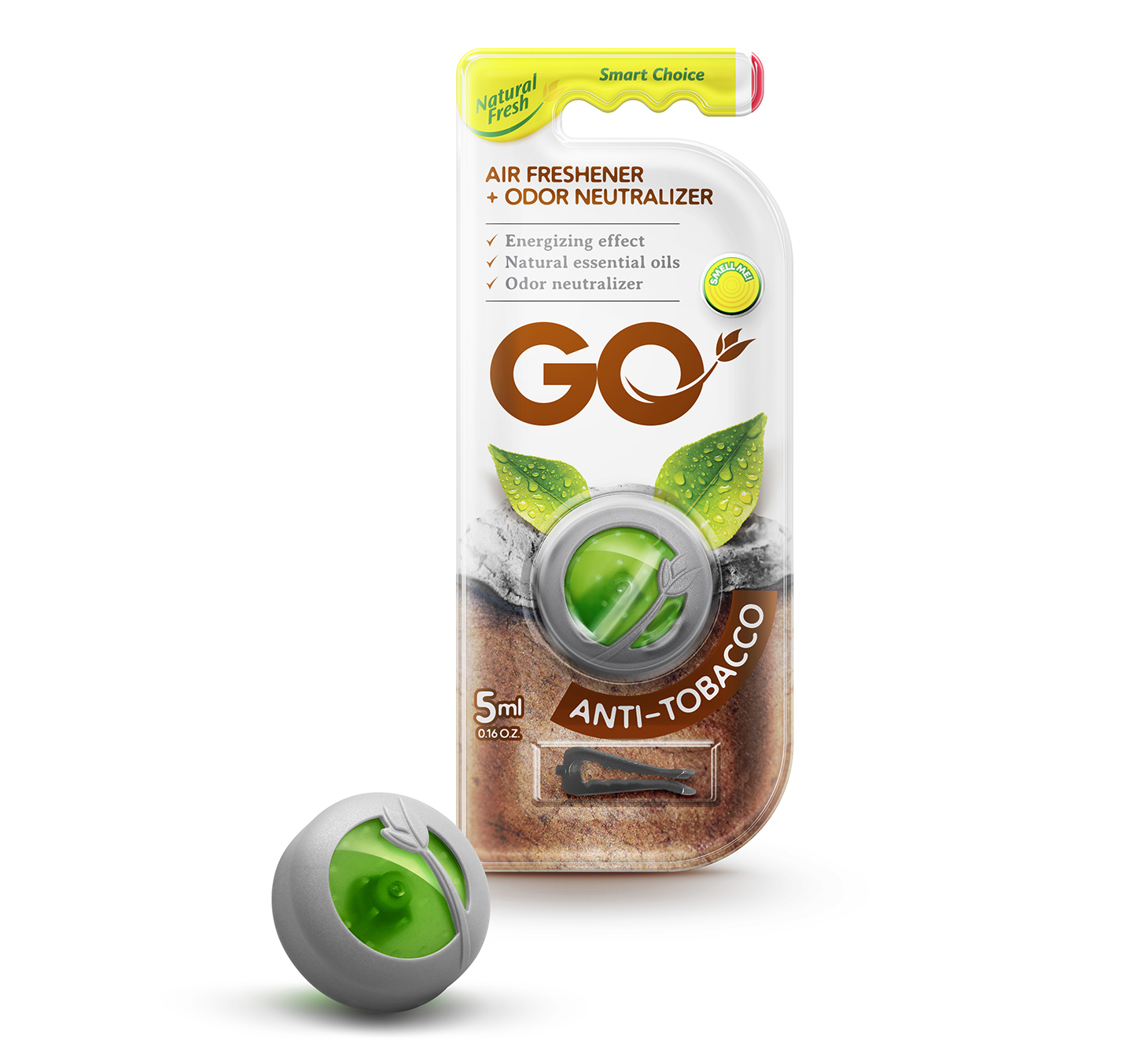 Zapach do samochodu ANTITABACCO odświeżacz w żelu Rodzaj do kratki nawiewu