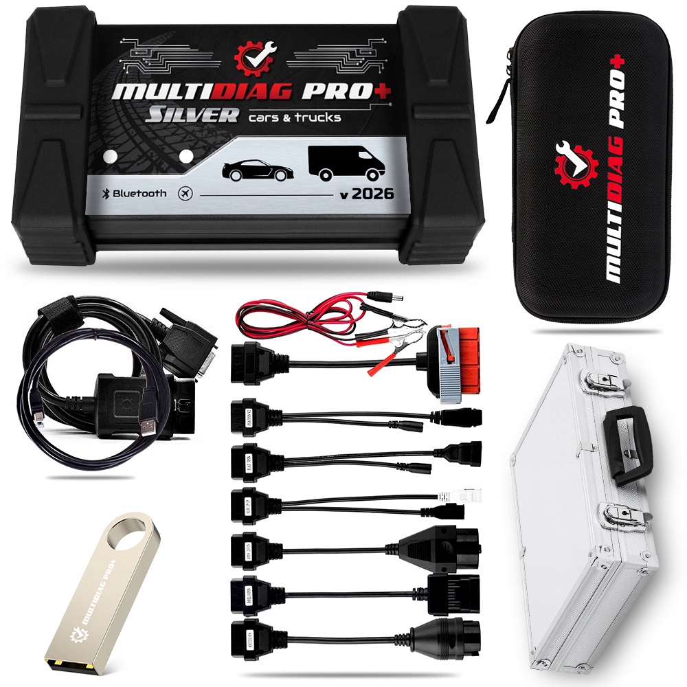 Multidiag Pro+ Silver Tester Diagnostyczny OBD2 Wszystkie Auta Osobowe j.PL