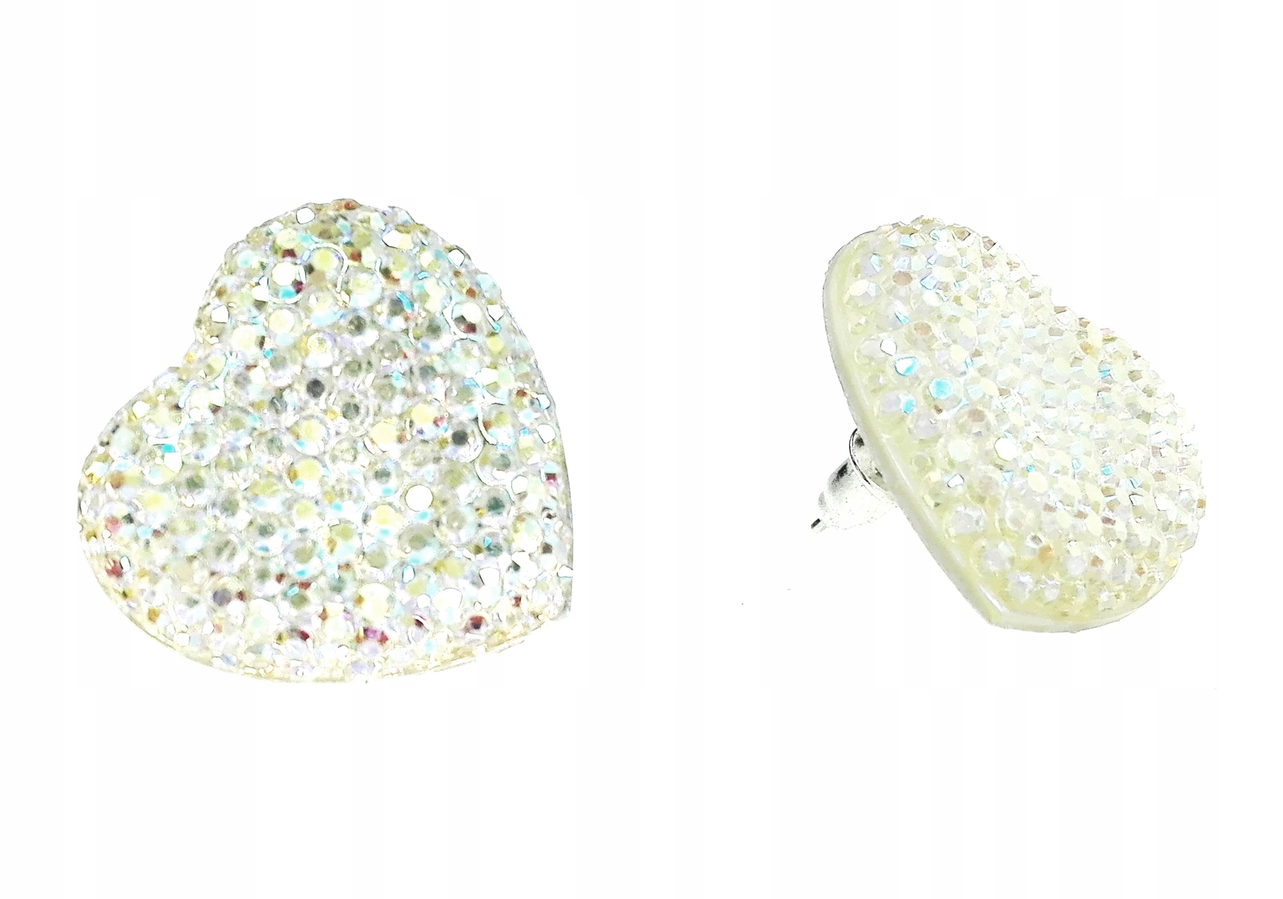 

Kolczyki serca serduszka kryształkowe serce