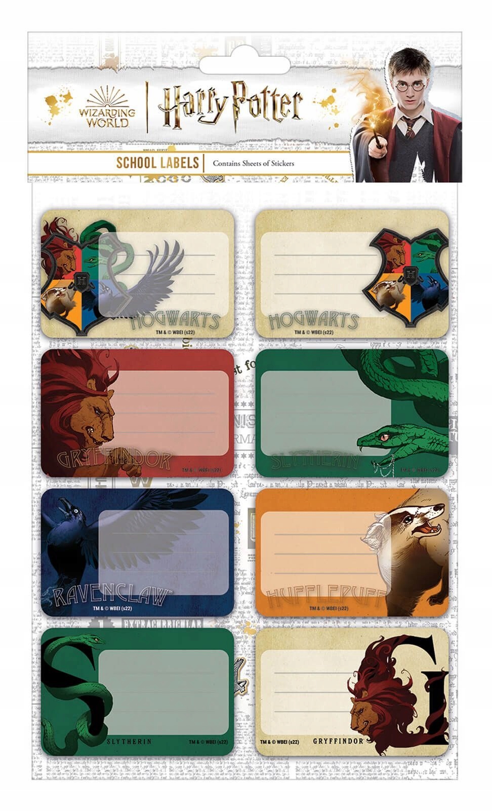 

Harry Potter naklejki na zeszyt, książkę etykiety