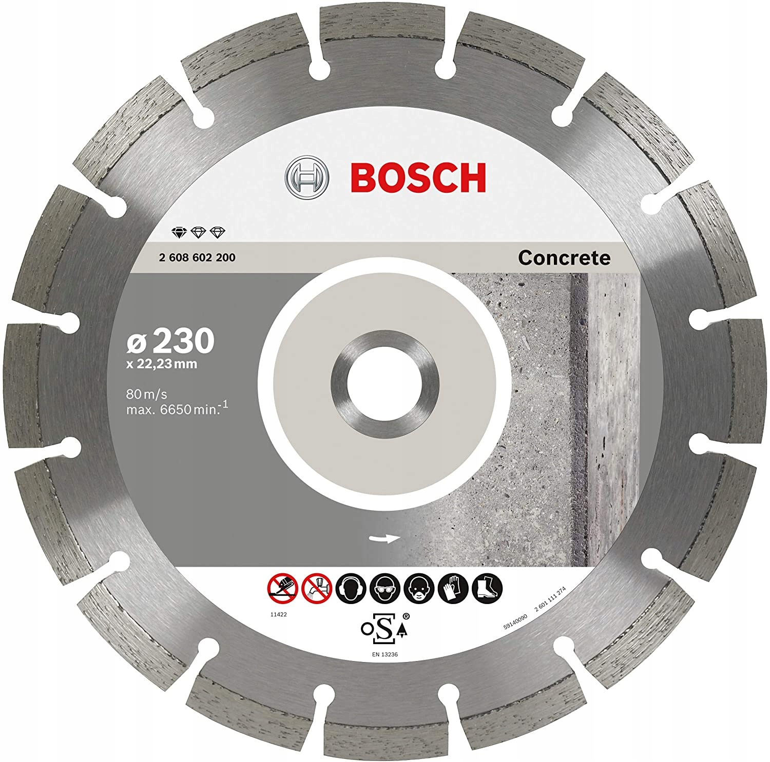 Bosch Dia-ts 230x22,23 Standard For Concr 2608602200