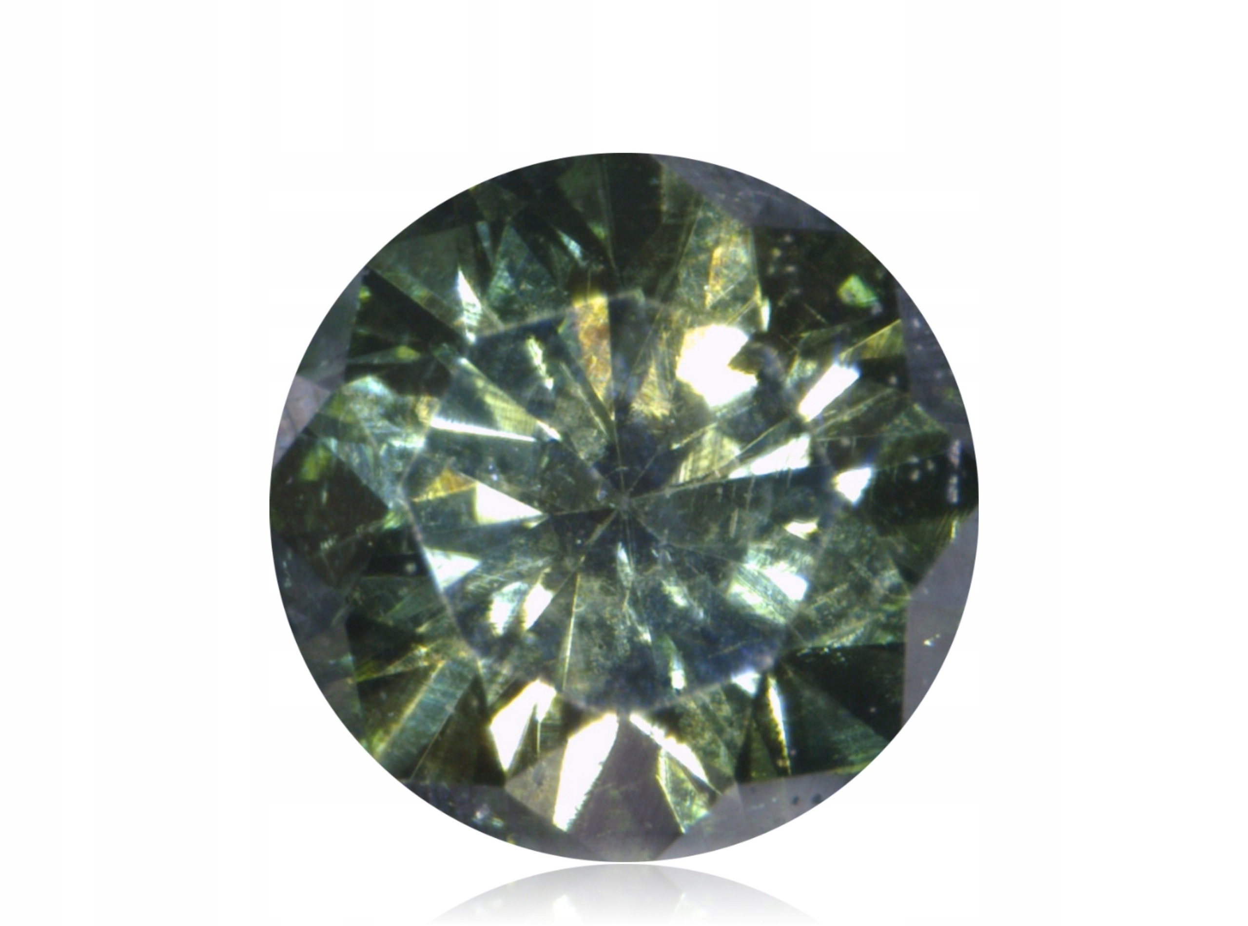 Diamant 0.06ct Zelený Briliant SI2 eCertifikát Wbd