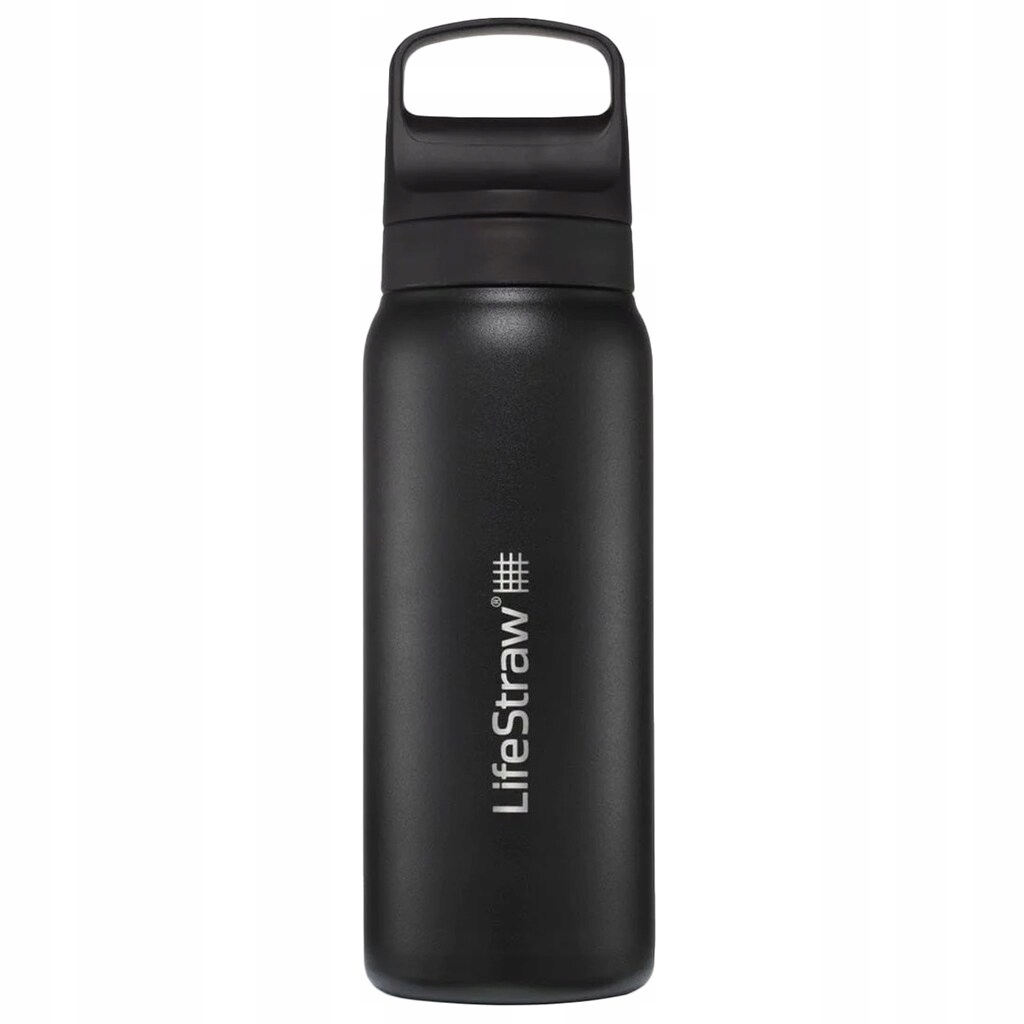 Ocelová filtrační láhev LifeStraw Go 2.0 Steel 0,7 l černá