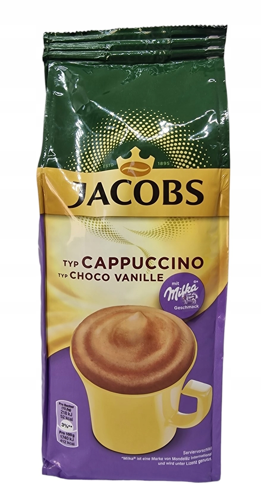 Jacobs Cappuccino Milka Choco Vanille sachet de 500 g 