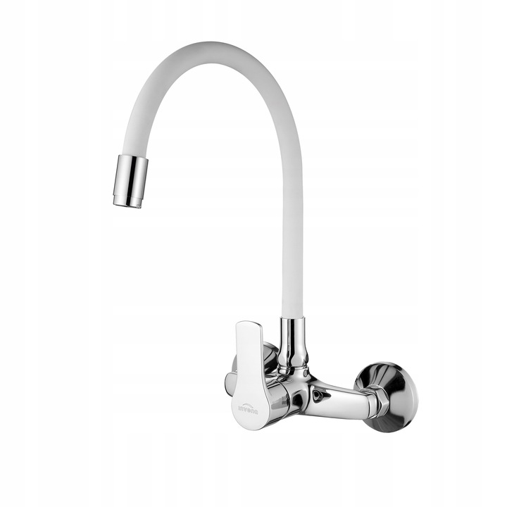 Nástenná Batéria Verso S Flexibilným Výtokom, Biela