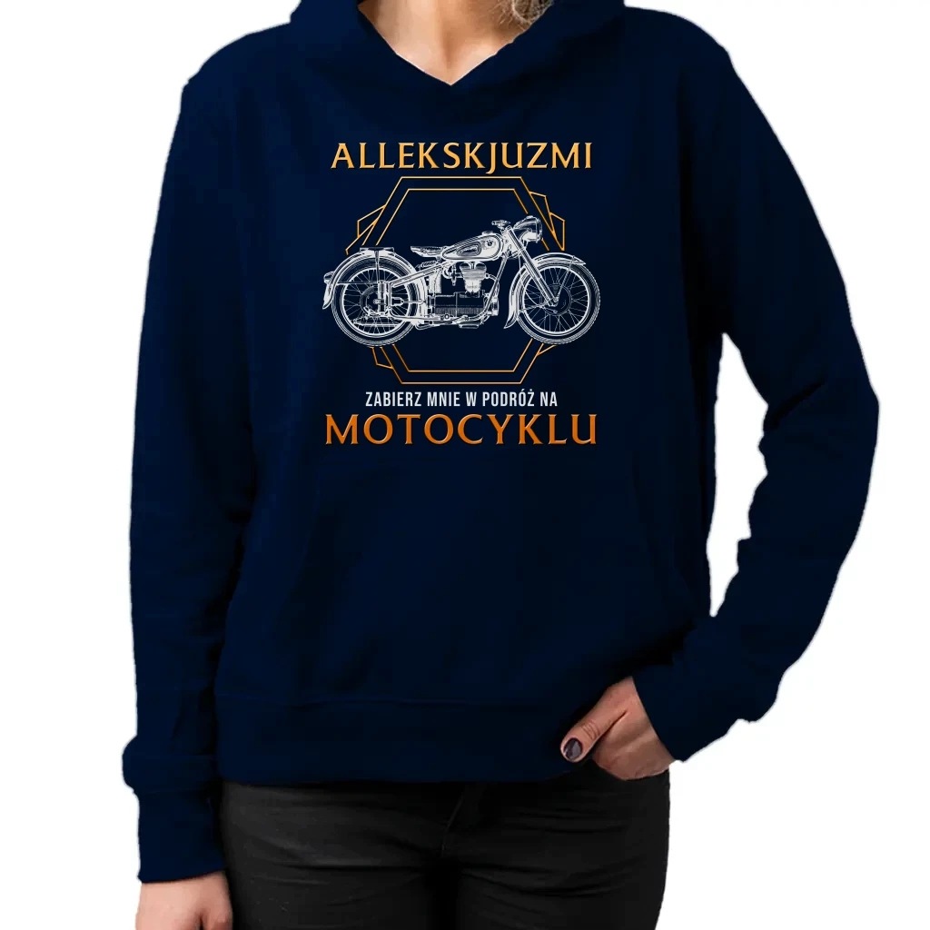 Allekskjuzmi, vezmi mě na cestu na motocyklu s dámskou mikina S