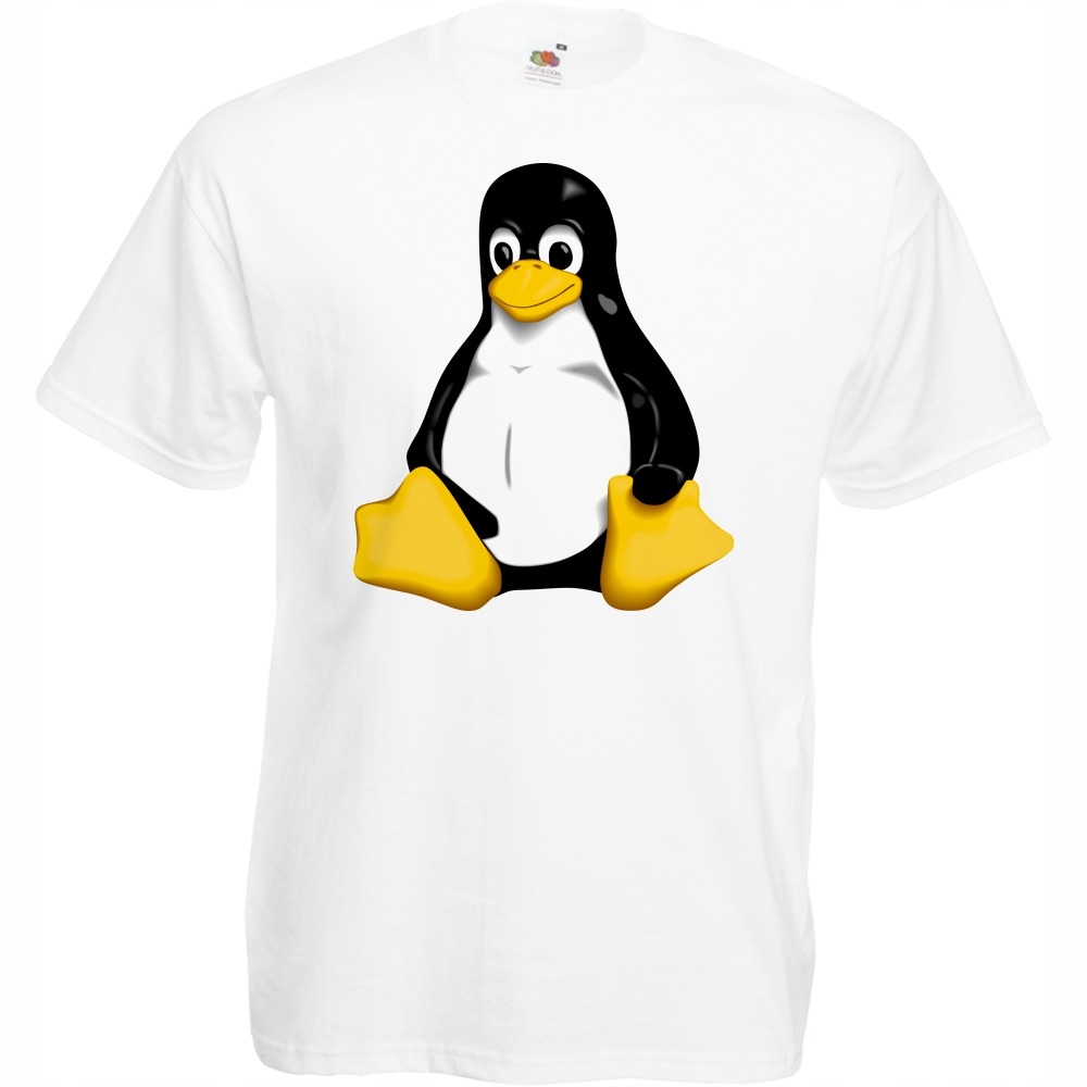 

Koszulka tux pingwin linux S biała