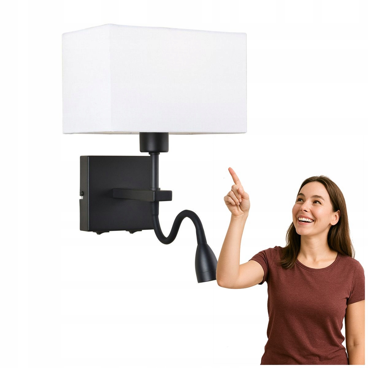 Nástenné svietidlo Norte WL-1122-2-BL-BM-RC-WH Italux