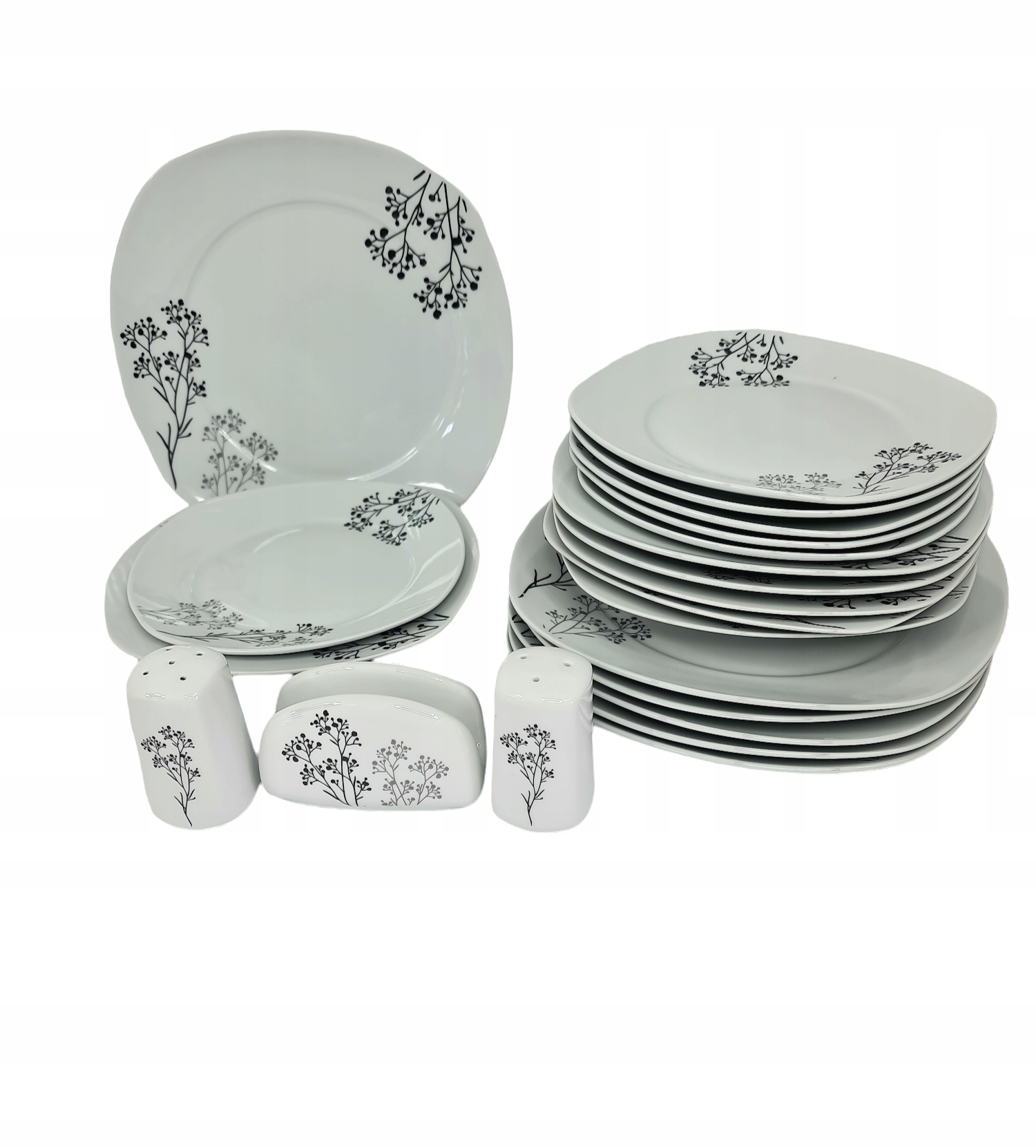 SERWIS ZESTAW OBIADOWO-KAWOWY - 38 ELEMENTÓW VIOLET Marka inna