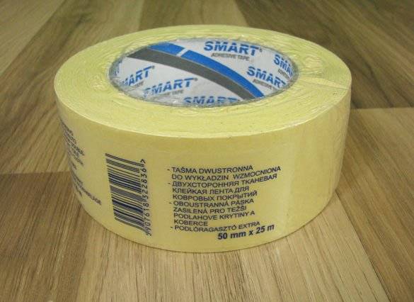 50mm x 5 m DWUSTRONNA TAŚMA DO WYKŁADZIN NAKŁADEK Przeznaczenie do wnętrz