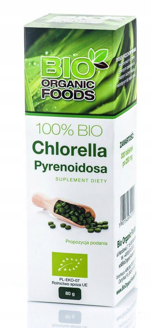 

100% Bio Chlorella Pyrenoidosa tabletki 80 gram