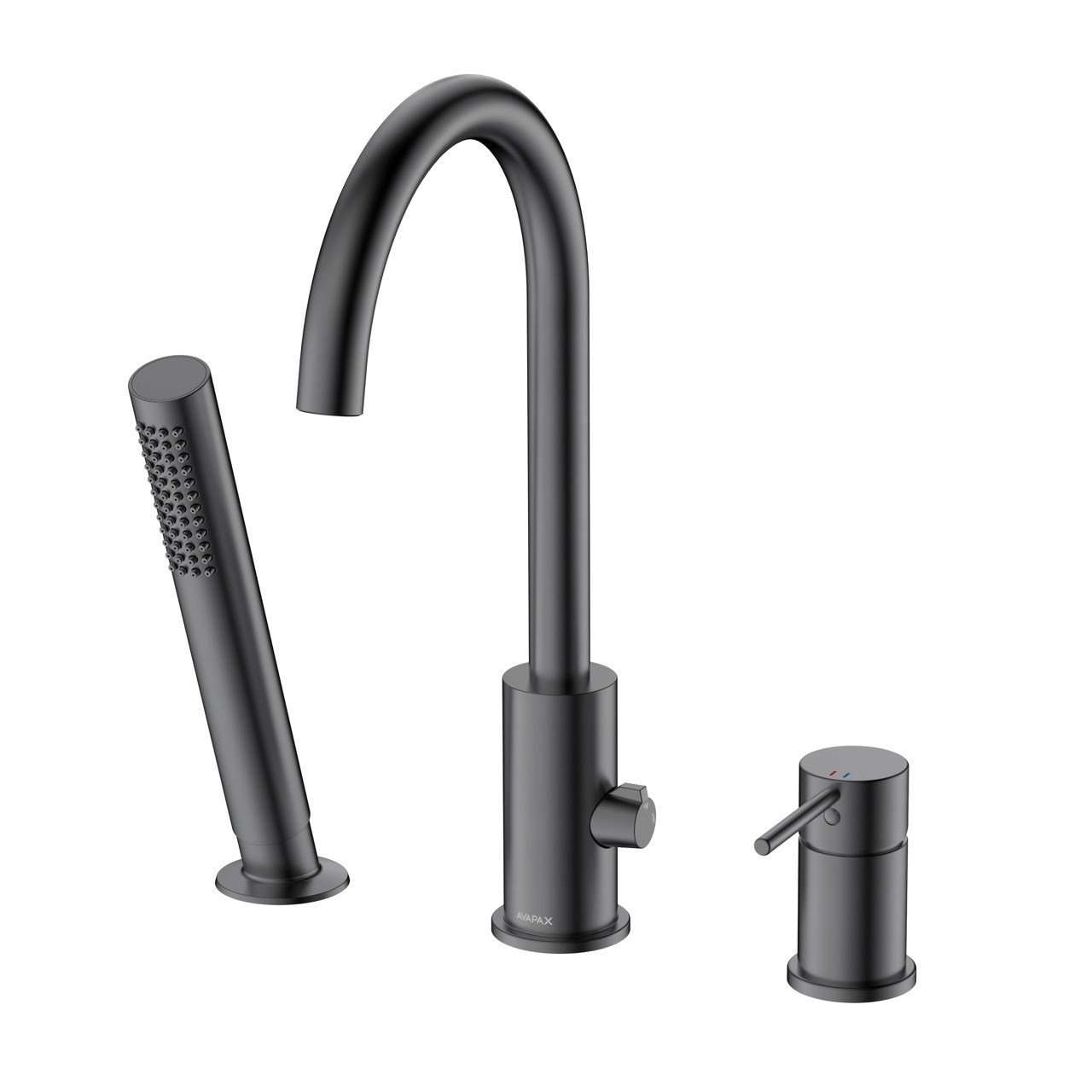 3-otvorová vaňová batéria Avapax Ultimate Gun Metal Mat 362 mm