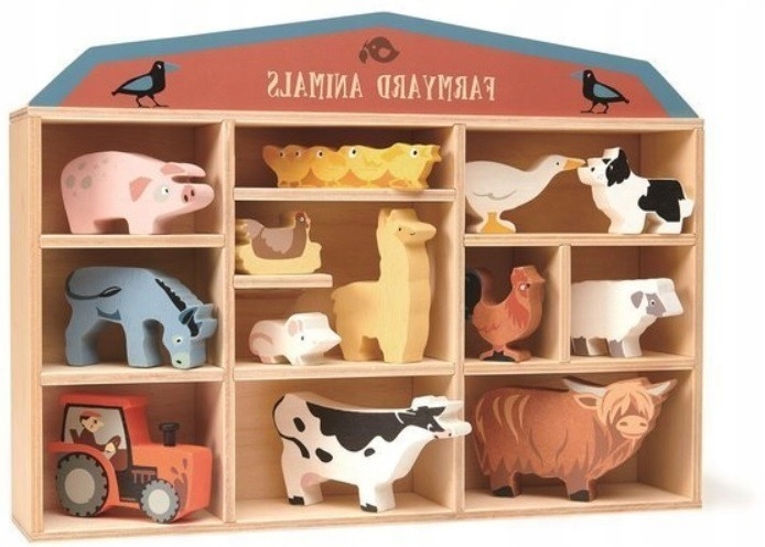 

Zwierzątka wieś drewniane figurki Tender Leaf Toys