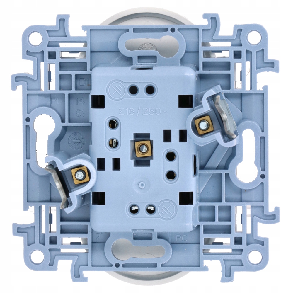 SIMON 10 GNIAZDO PODWÓJNE Z BOLCEM Z/U DO RAMEK Marka Simon