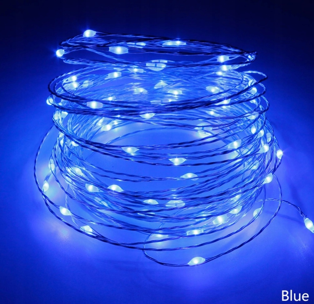 

Korek do butelki wina lampki 2m 20 Led Niebieski