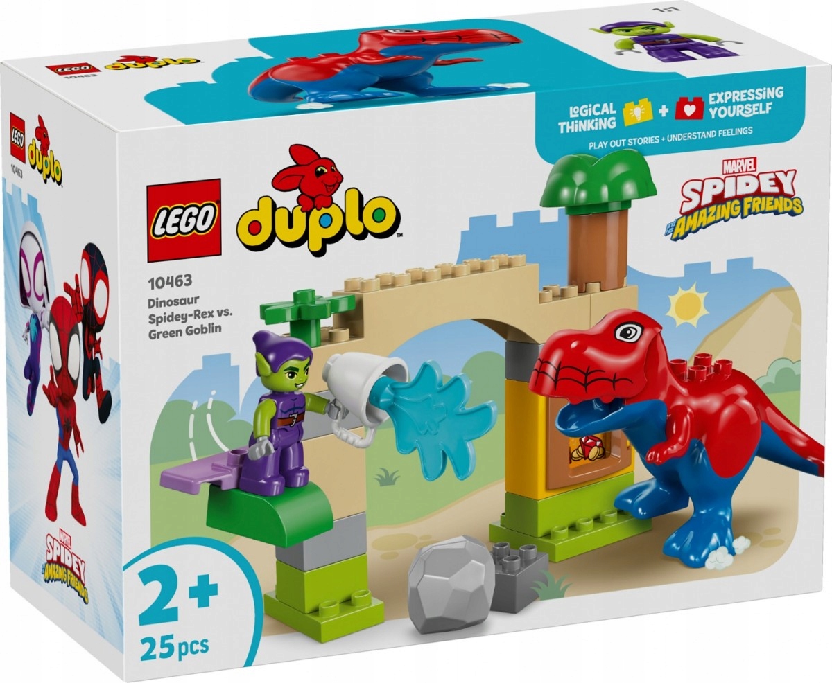 Lego Stavebnice Duplo Disney 10463 Dinosaurus Spidey-Rex a Zelený Goblin