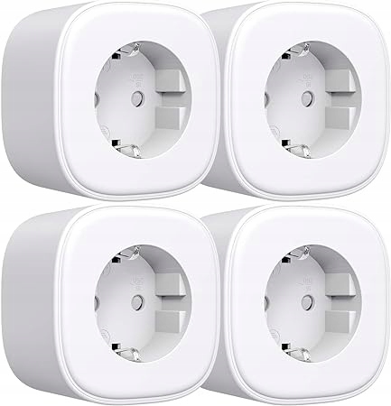 Inteligentne Gniazdka 4 sztuki WiFi Kompatybilne z Alexa i Google