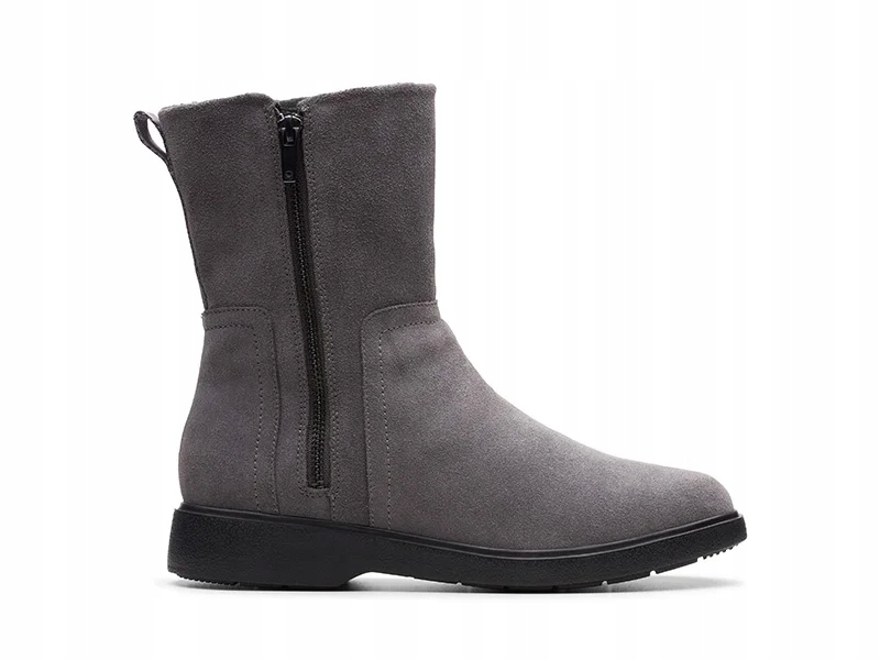 Clarks Dámské kotníkové boty Un Elda Mid voděodolné velikost 39,5 šedý nubuk