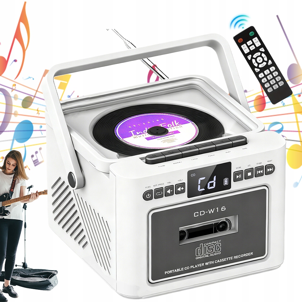 Výkonný Bluetooth Reproduktor Přenosný Boombox Rádio Fm Usb Sd Aux MP3 Dálkové Ovládání