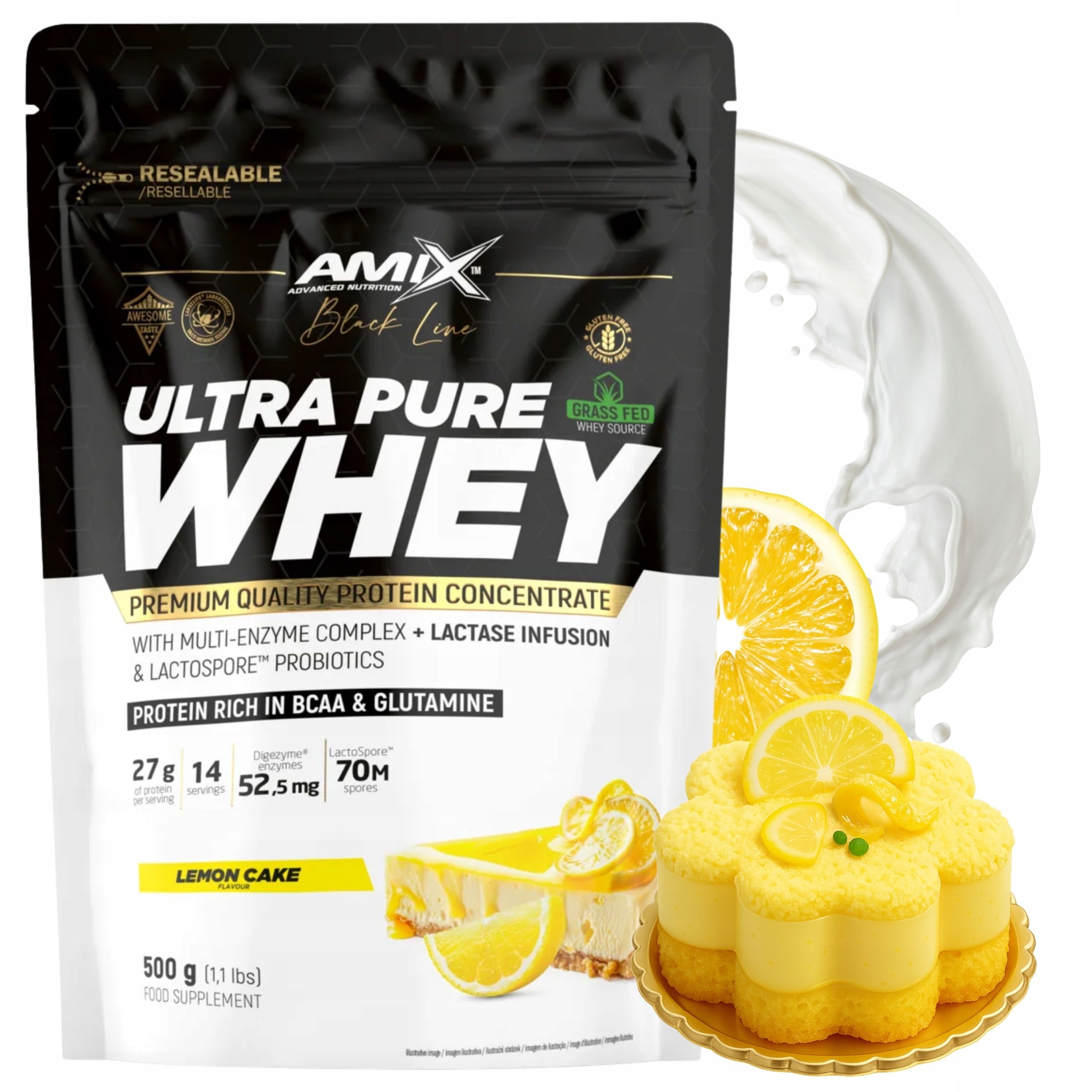 Syrovátkový Koncentrát Wpc Pure Whey Digezyme 500 g Citronový koláč