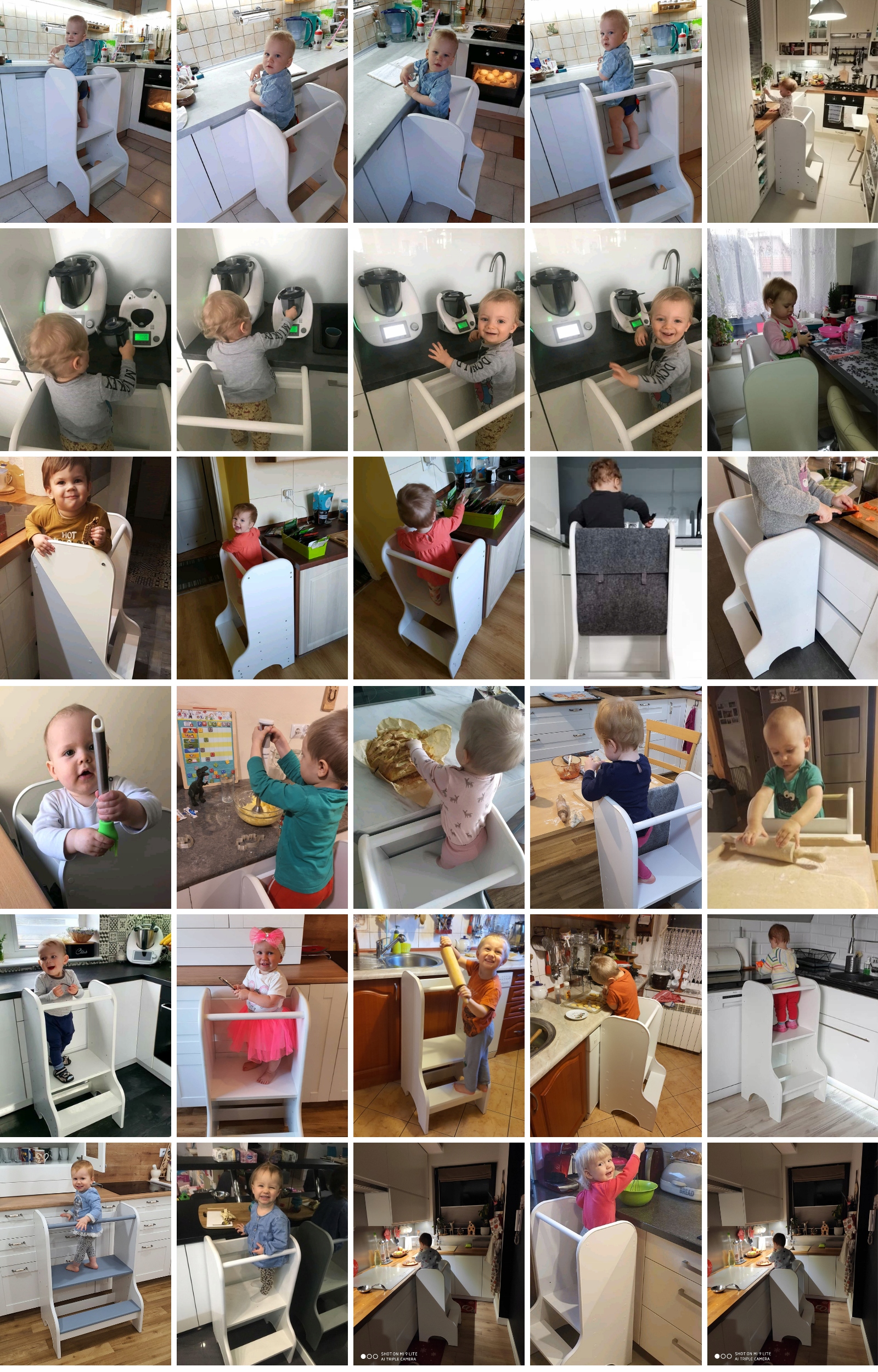 Drabek Kitchen helper Pomocnik kuchenny Biały Materiał inny