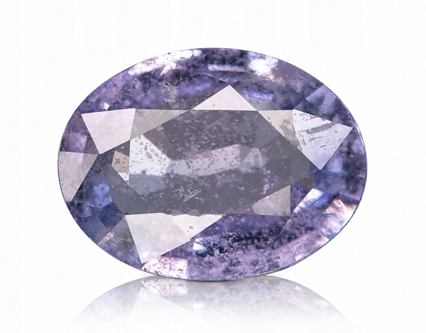 Přírodní safír 1.10 ct Fialový Ovál certifikát Wbd