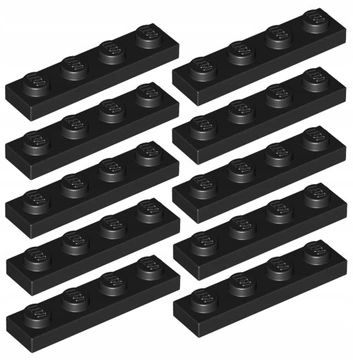 

Lego Płytka 1x4 Czarna Black 3710 Nowa 10SZT