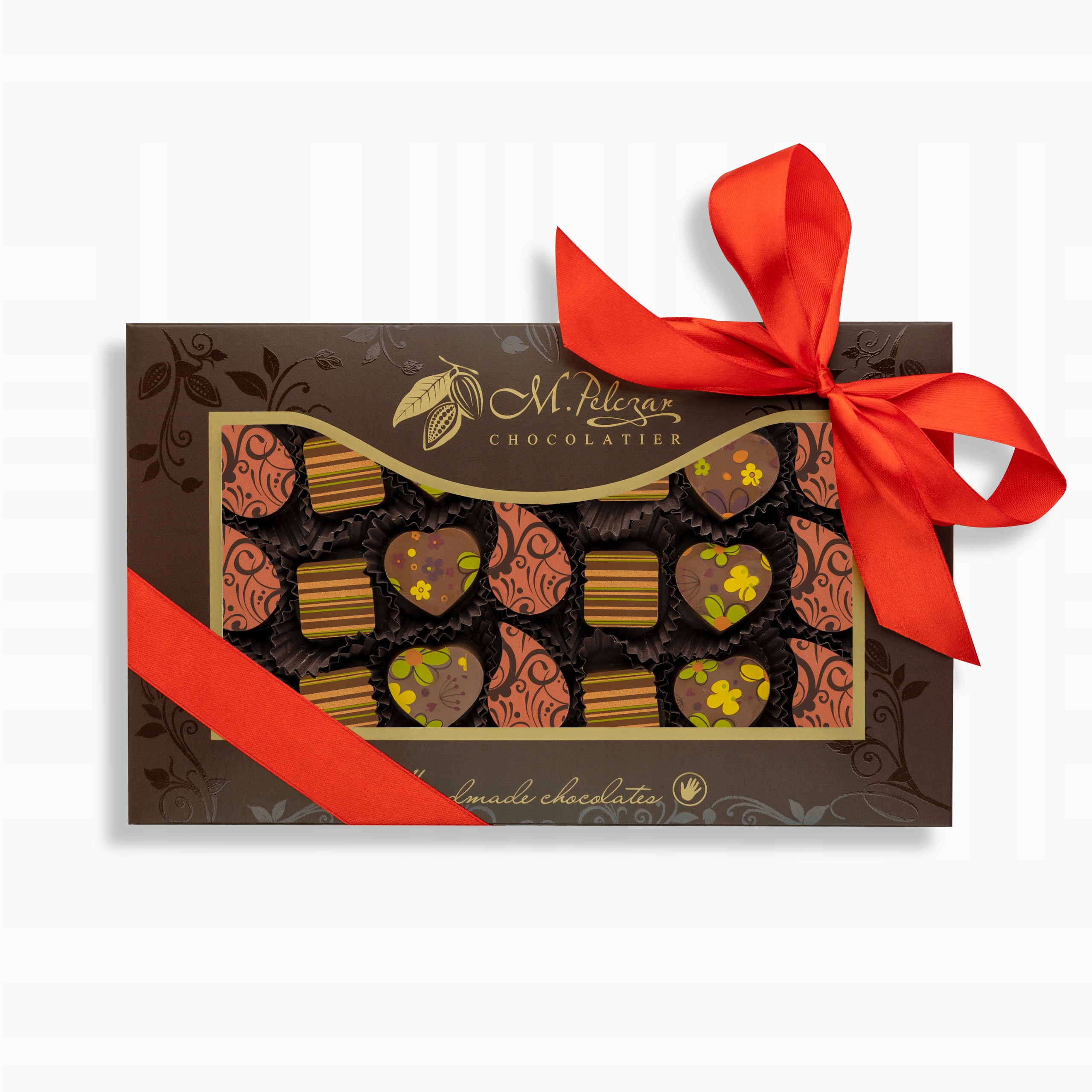 Levně Sada kusů pralinek, dárek k Valentýnu