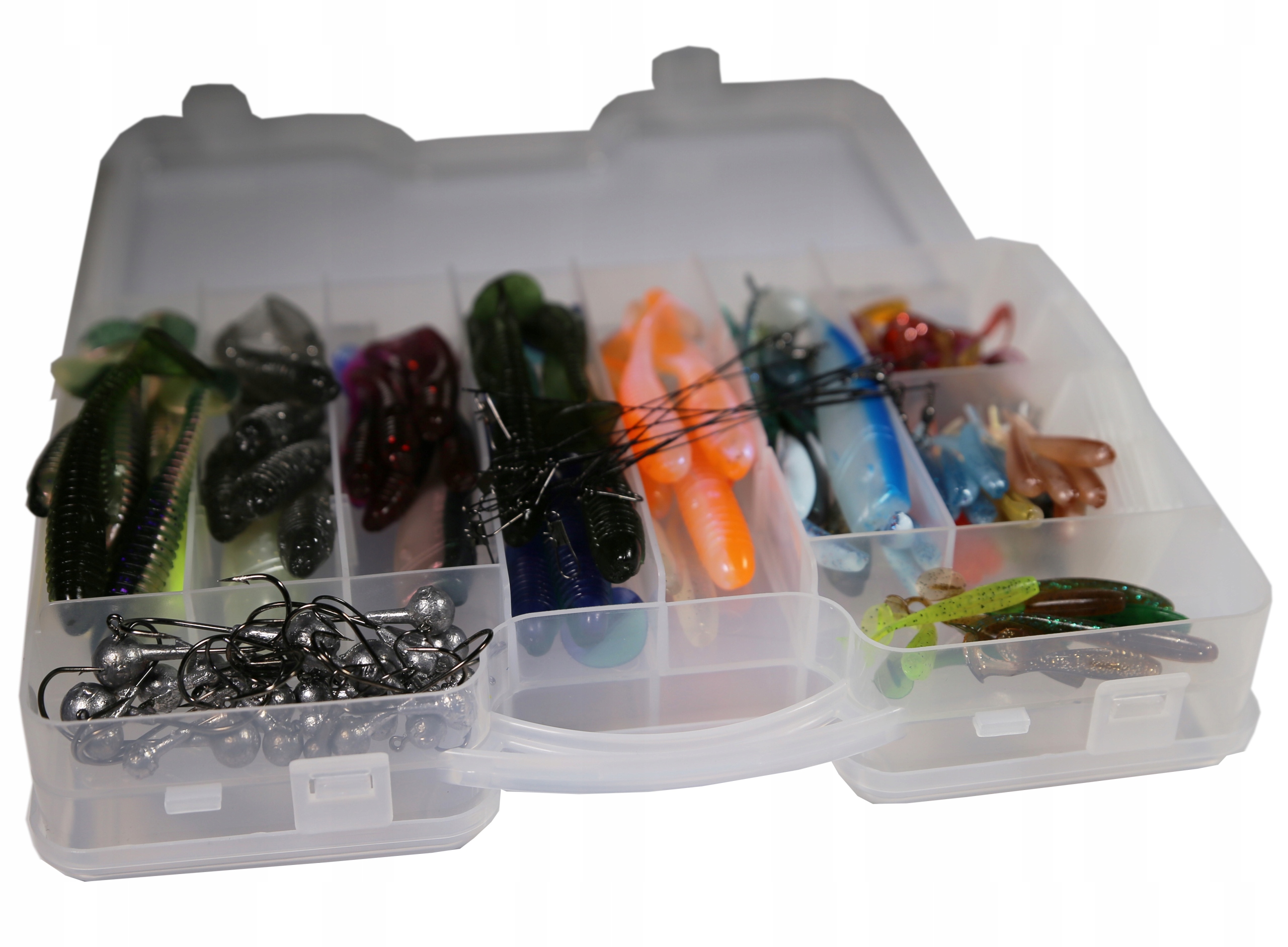 MYSTERY BOX 2 - 186 el. NAJWIĘKSZY ZESTAW PRZYNĘT SPINNINGOWYCH + PUDŁO EAN (GTIN) 5901560233394