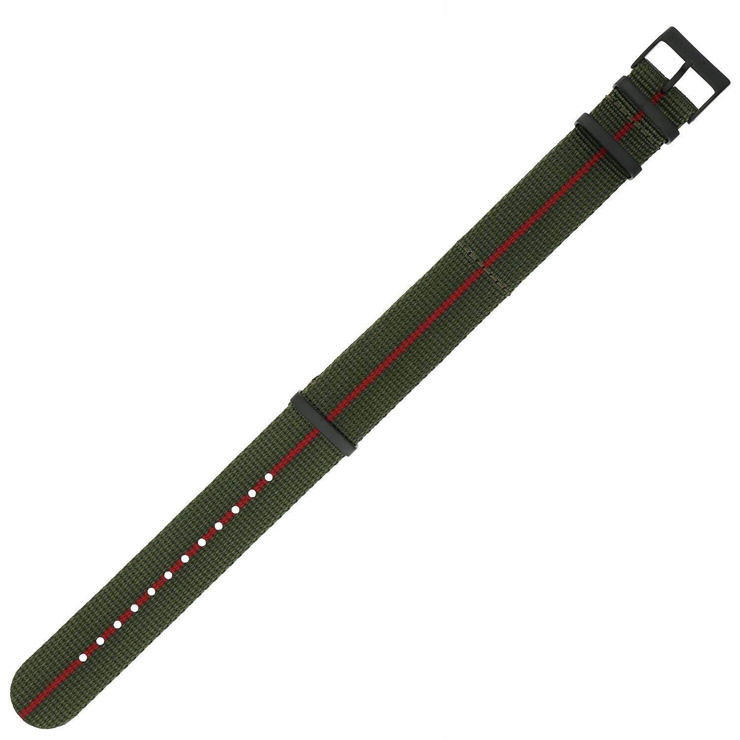 Pásek k hodinkám Traser TS-110754 červený, zelený 22 mm