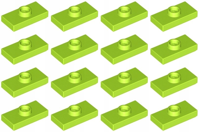 

Lego 15573 Płytka 1x2 lime (5g) 16 szt