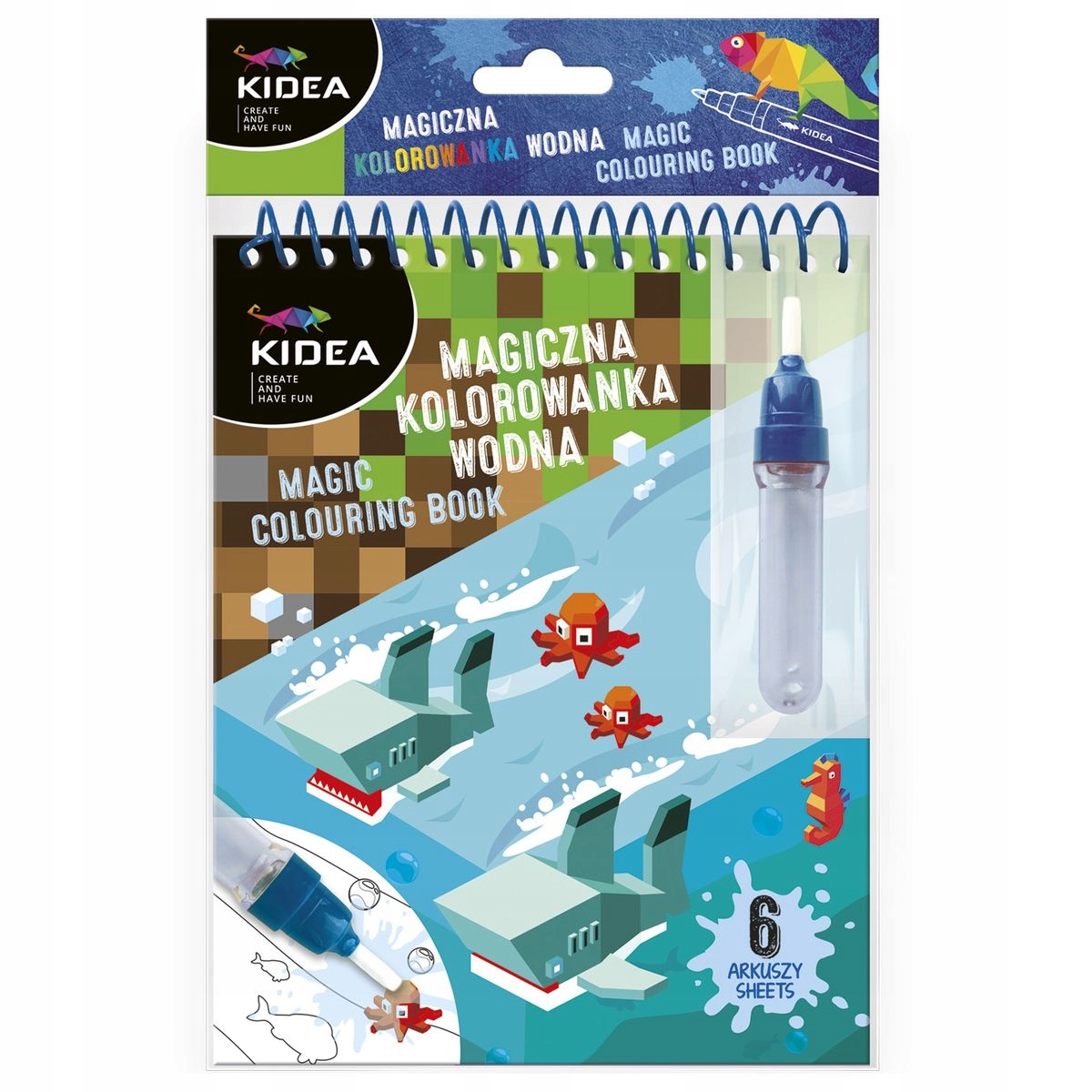 

Kolorowanka wodna wielorazowa Kidea Game