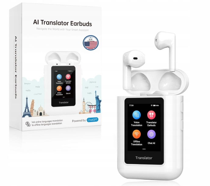 Słuchawki Anfier A8 2025 Tłumaczenie offline 144 języków M2530