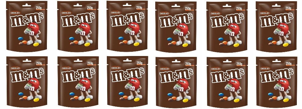 12x 250g M&M's czekoladowe draże Karton