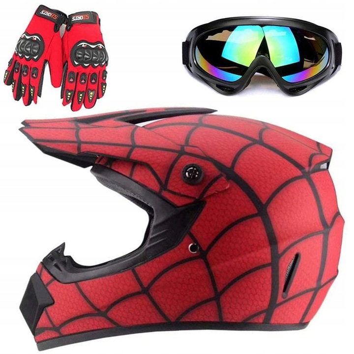 Kask motocrossowy fullface juniorski Zjra Spider S 55-56cm