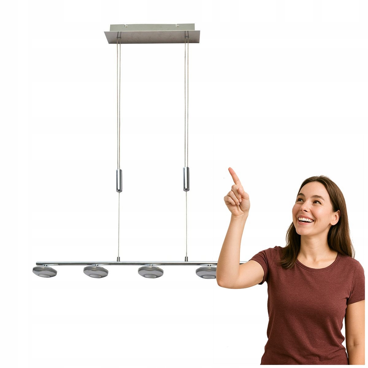 Závěsná lampa Marley HD-352ML-05-9051B Ch Italux