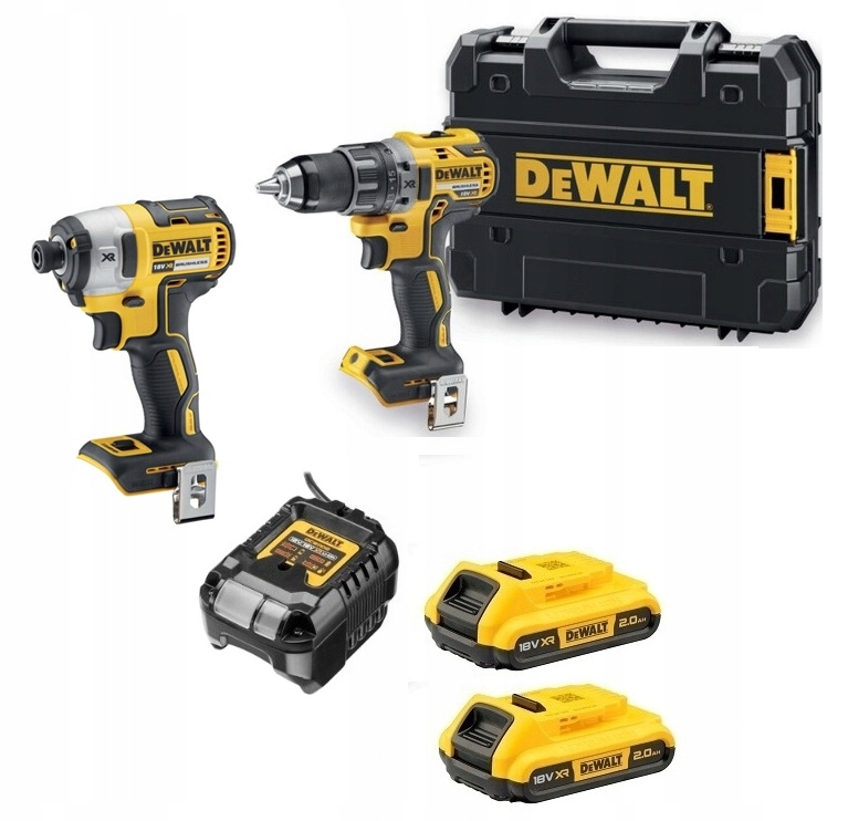 DCK268D2T 18V DEWALT B/UDARU SCREWDRIVER DCD791 THIGH SCREWDRIVER DCF887 2x 2Ah