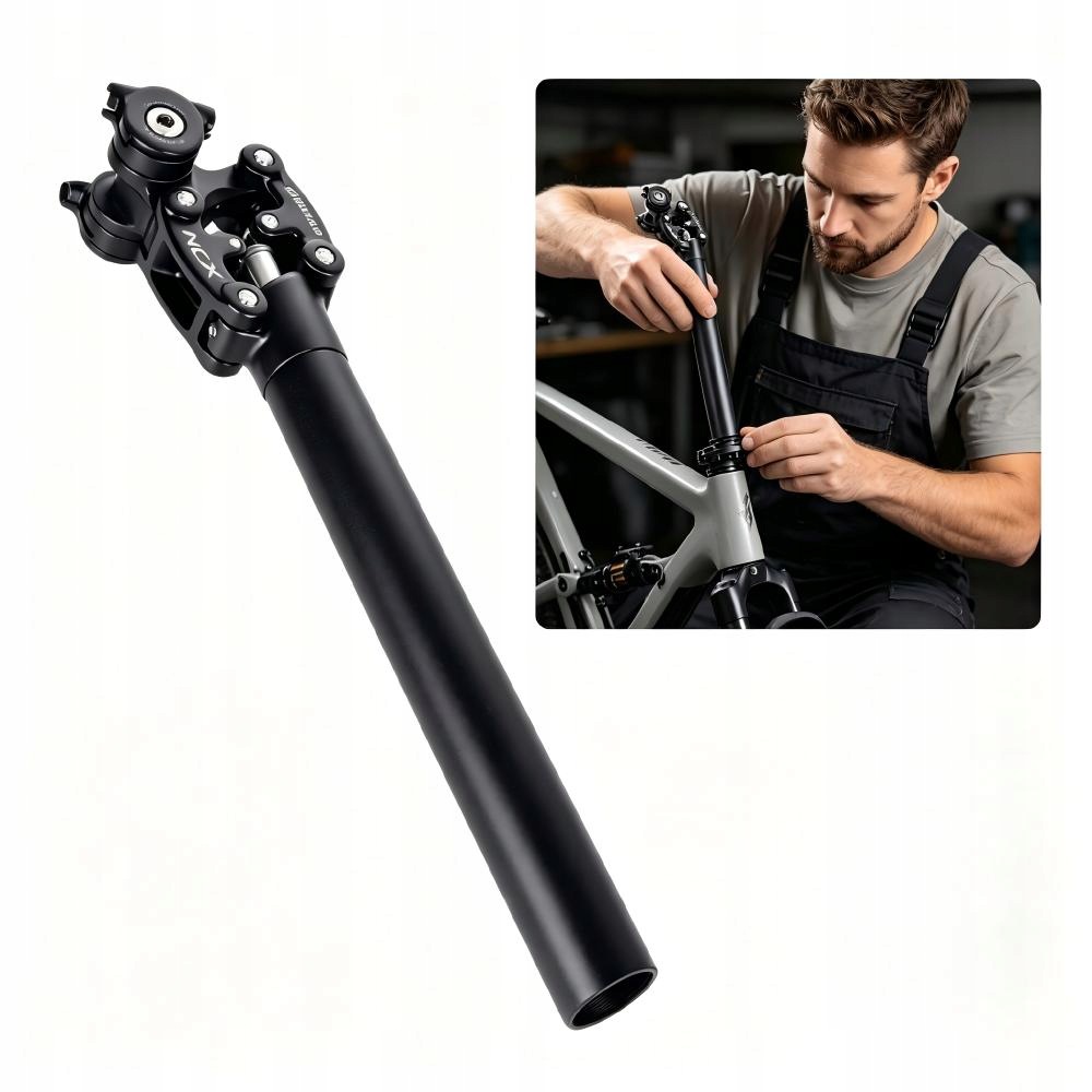 Odpružená sedlová tyč Suntour Ncx SP-12 27.2 350 mm černá