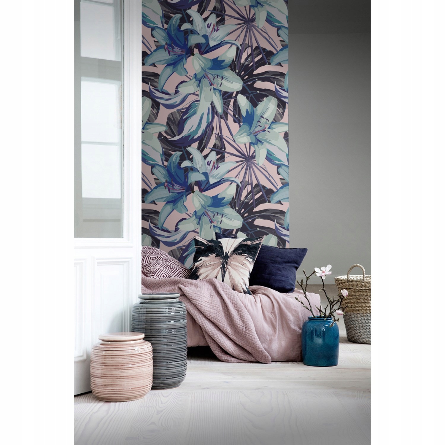 

Fototapeta Niebieska lilia tropikalna 290x290 cm