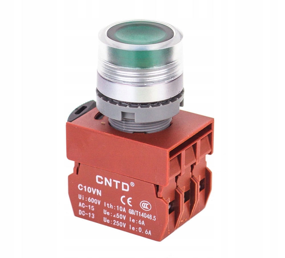 Przycisk podświetlany C2PIF-G 24V LED zielony (1NO+1NC; fi 22mm)