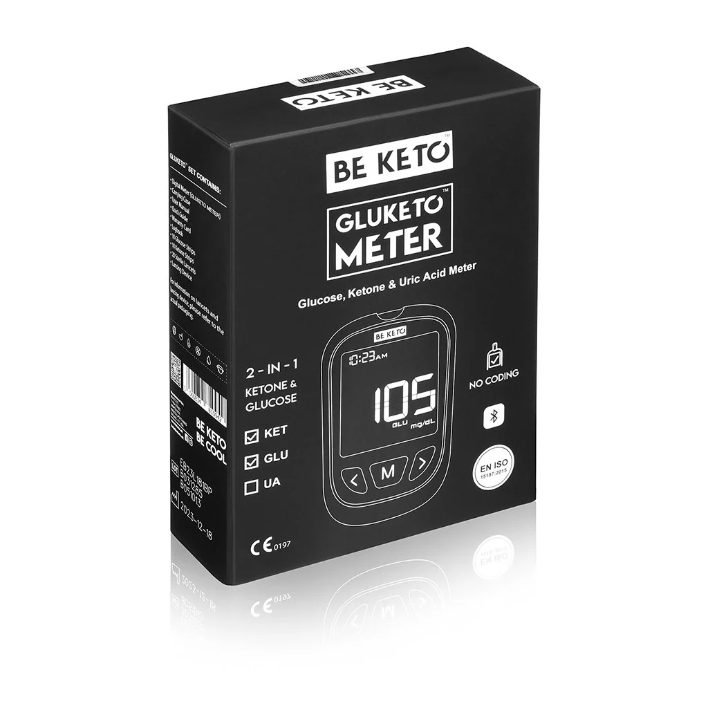 Zestaw Startowy GluKeto Meter do Pomiaru Glukozy i Ketonów BeKeto