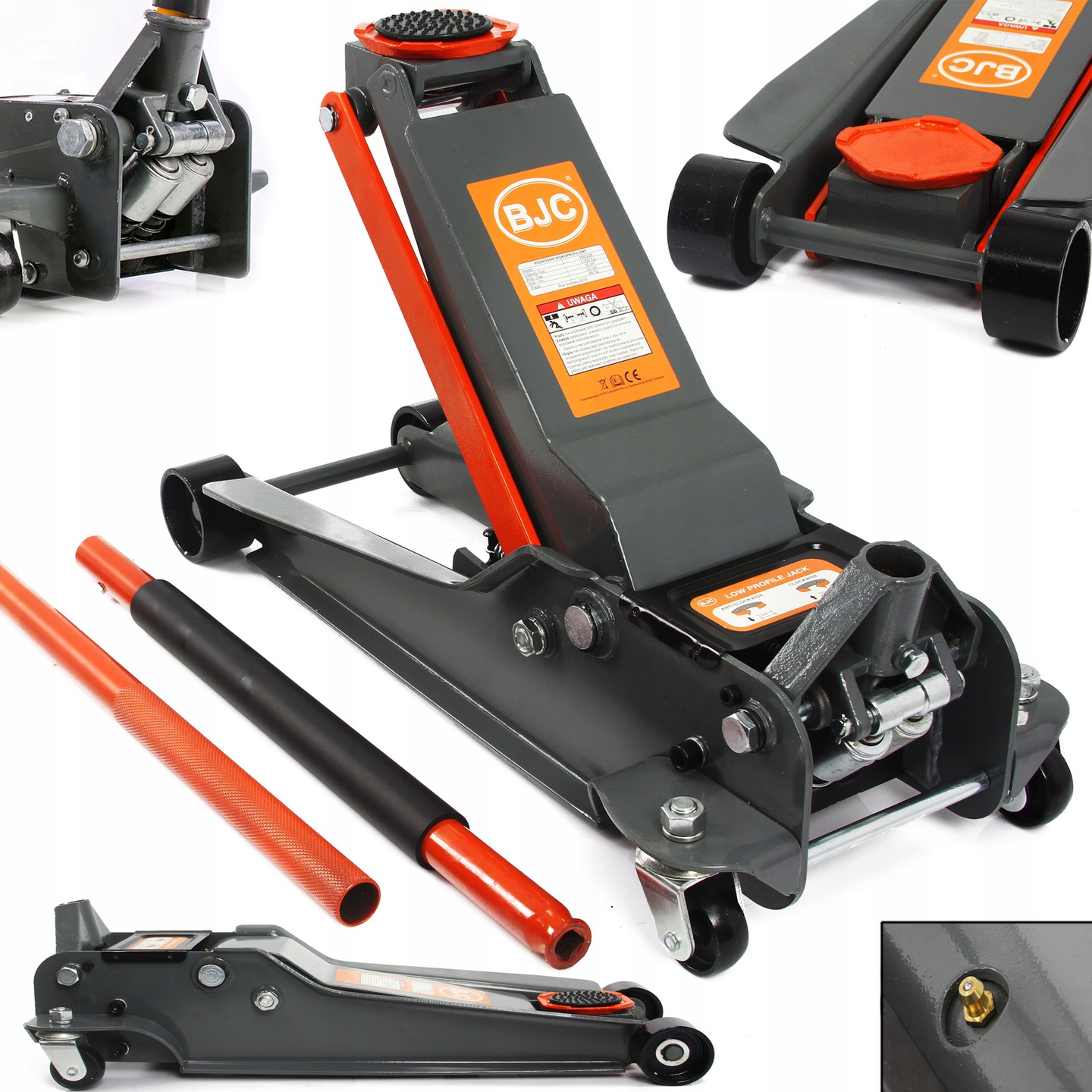 Nízkoprofilový Zdvihák Žaba Automobilová Levárka 70-610 mm Dlhá 4T Bjc